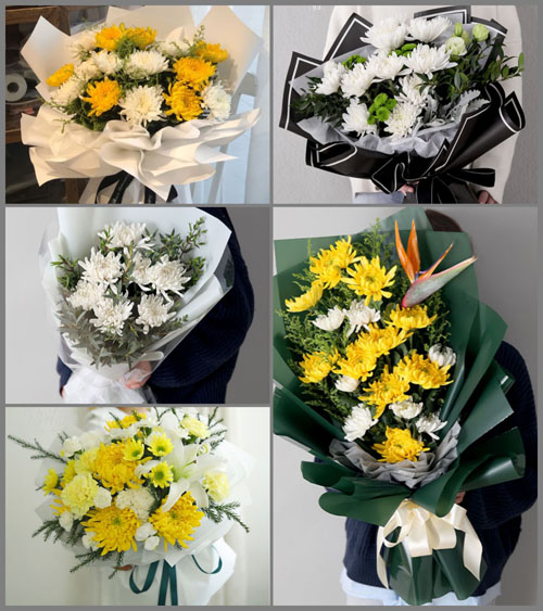 广东江门市台山市白沙镇里边村白事花束代送